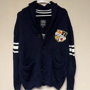 X RAY Men's Button Down Varsity Cardigan Size Small, NWT